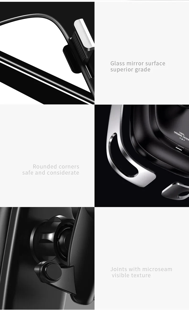 Intelligent Infrared Sensing Of Gravity Bracket Of Rock Mobile Phone Support Air Outlet Wireless Charging Vehicle