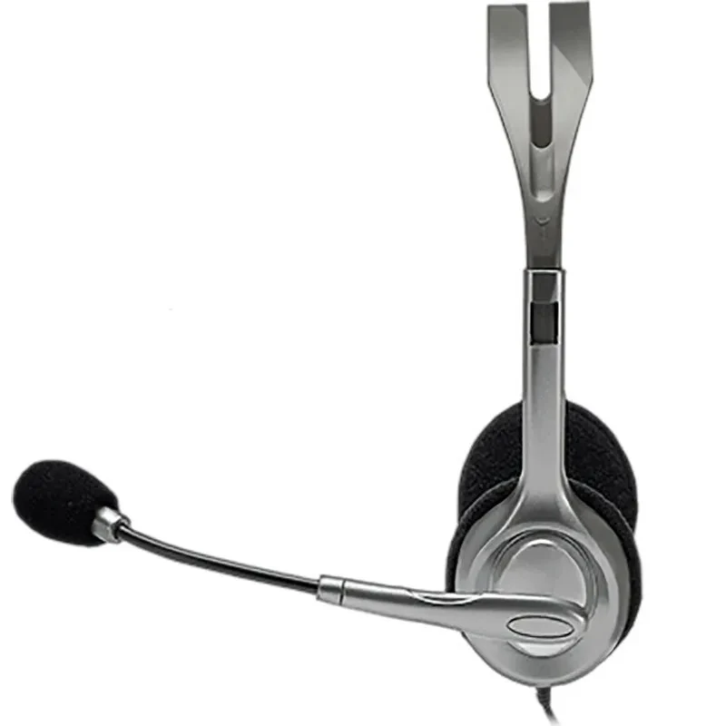 LogitechLogitech H110H111 Stereo Wired Headset Single Double 35 Headset Computer Tablet Headset