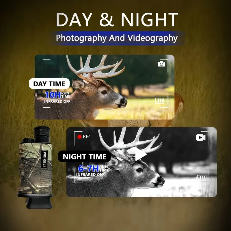 WEIKELI 2.5K HD Camo Infrared Night Vision Monocular