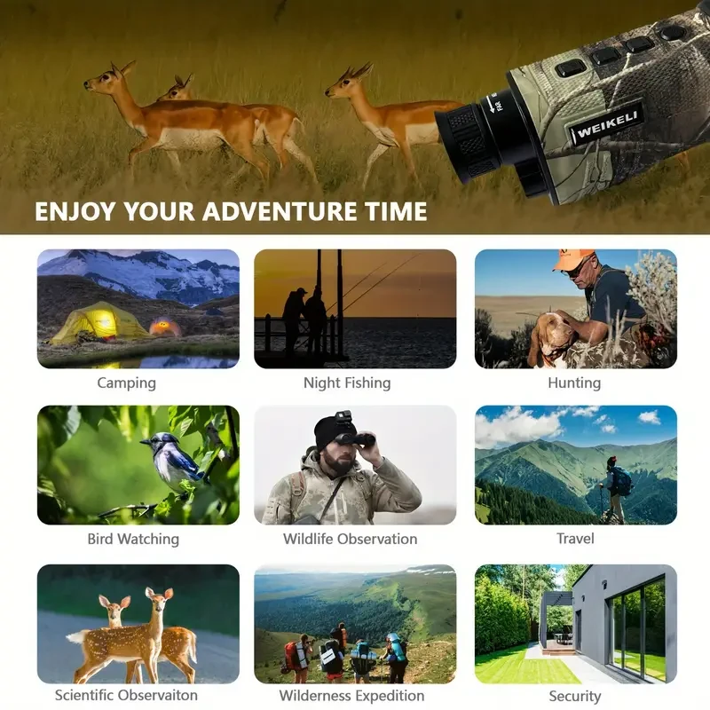 WEIKELI 2.5K HD Camo Infrared Night Vision Monocular