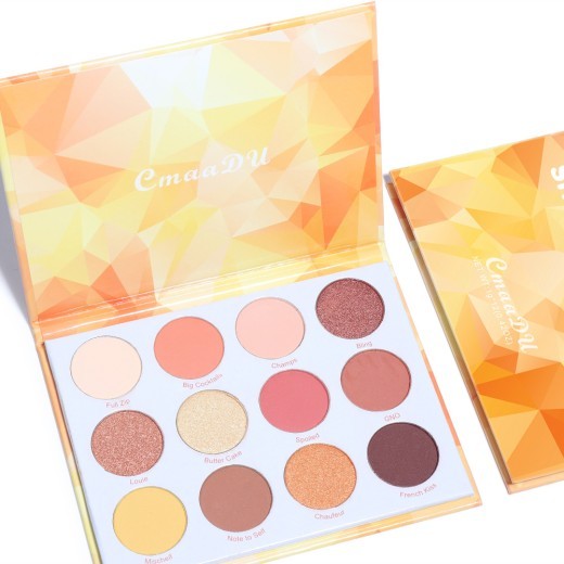 12-Color Matte And Metallic Glitter Eyeshadow Palette