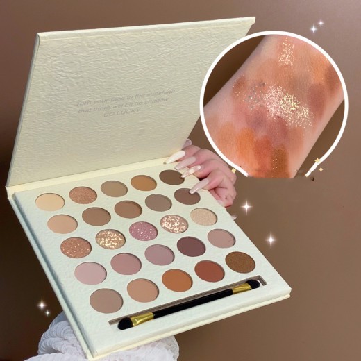 Creamy Elf Eyeshadow Palette Pearly Matte Milk Tea