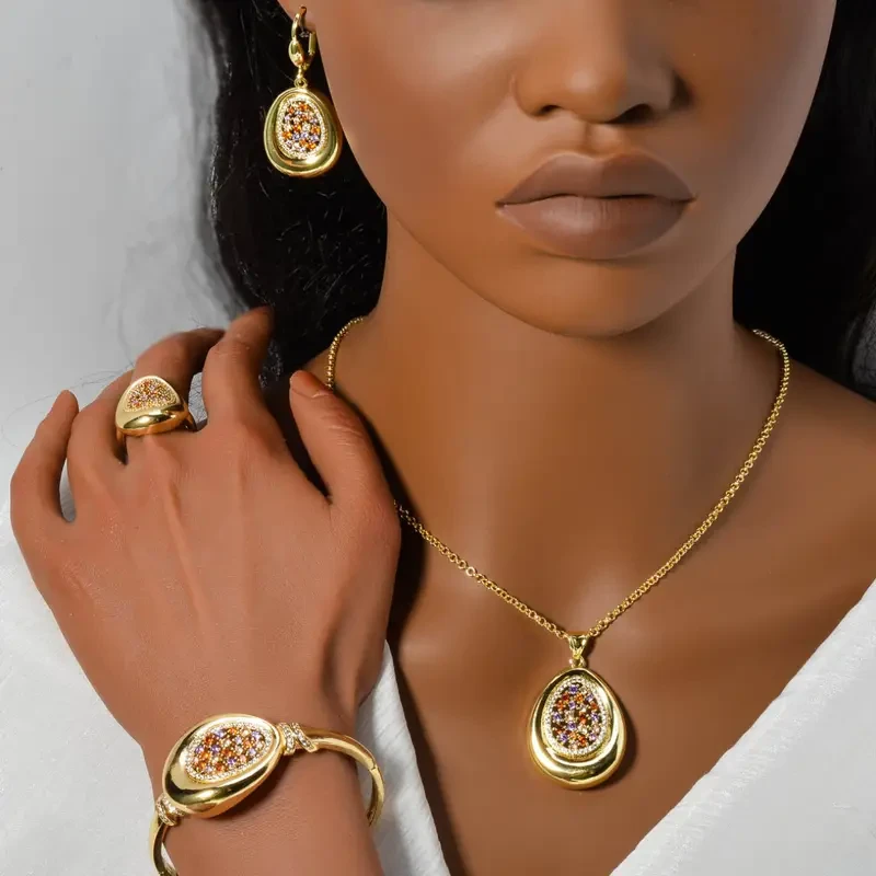 Women's Blingbling Colorful Zirconia