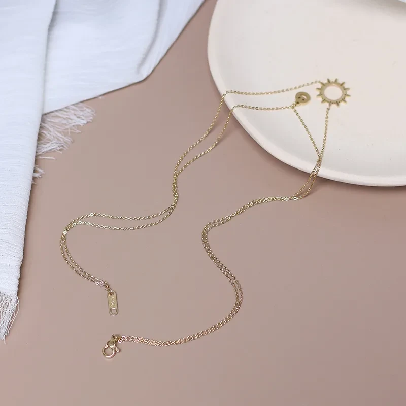 Sunflower smiley face pack double stack necklace