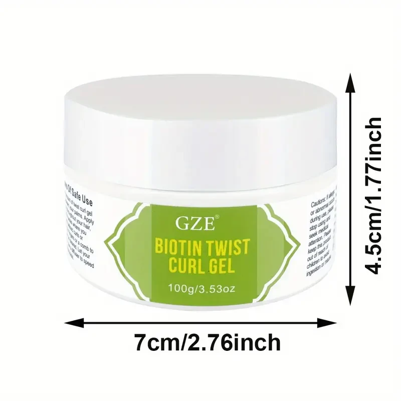 2 Pack GZE Biotin Twist Curl Gel