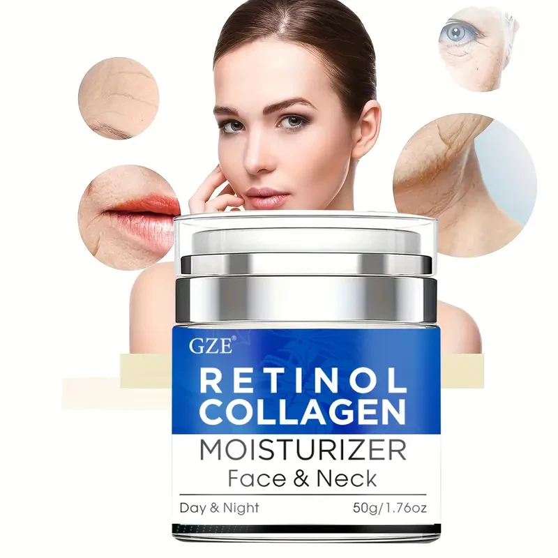 GZE Retinol Collagen Face & Neck Moisturizer Cream with Hyaluronic Acid