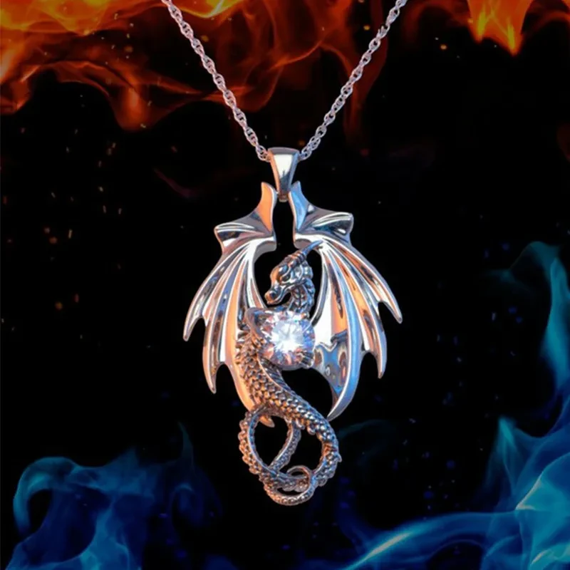 Carved Three-dimensional Dragon Necklace Pendant