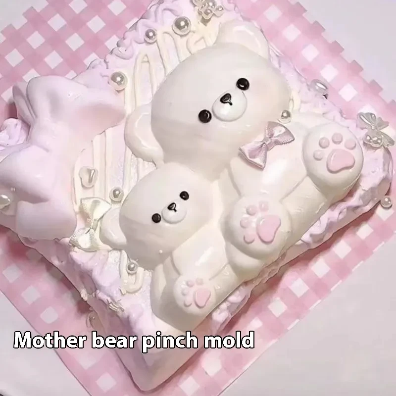 Child Bear Squeezing Toy Silicone Mold