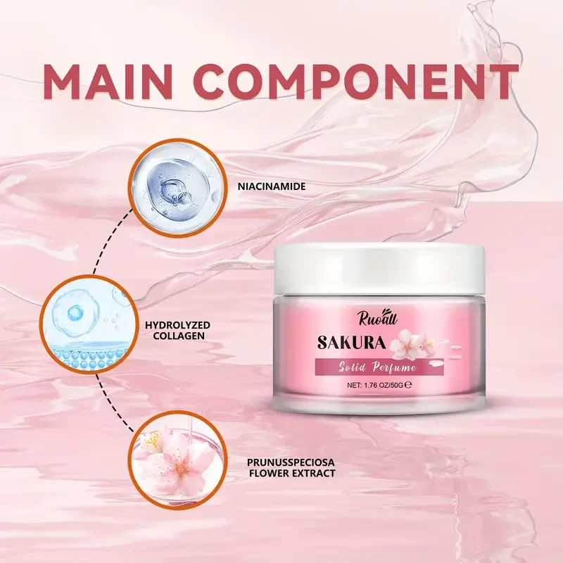 RUOALL Sakura Golden Prep Solid Perfume