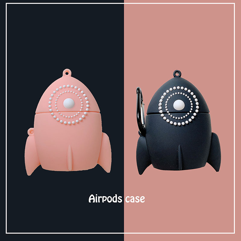 Compatible with Apple, Pink rocket airpods2 protective cover