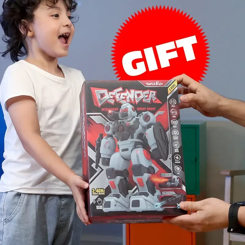 Remote Control Robot Toy, Led Eyes Smart Dancing Robot with Gesture And Sensing for Kids.