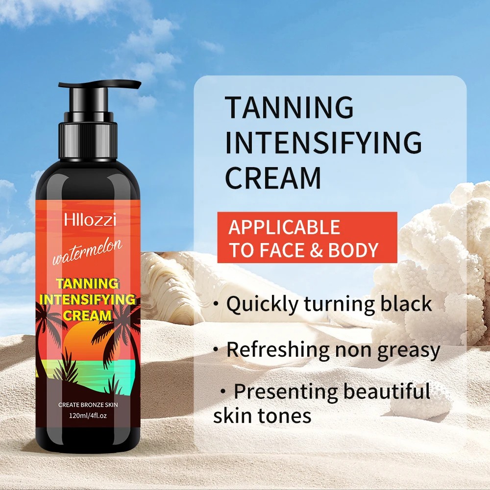 4fl.oz Watermelon Tanning Cream  Waterproof Self-Tanning Cream for Long-Lasting Bronze Skin