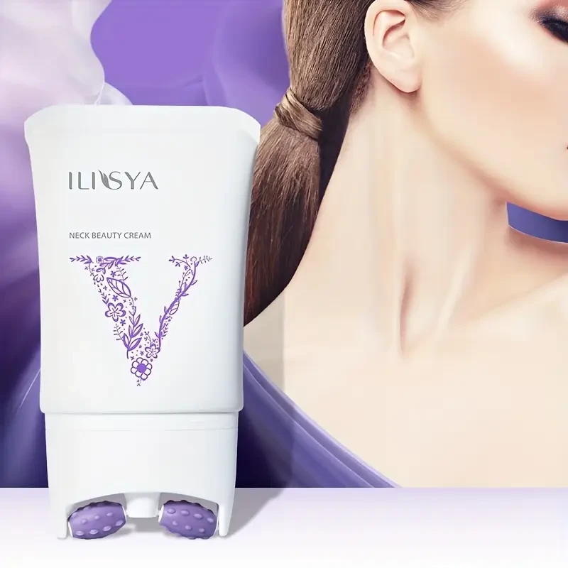 ILISYA Neck Firming Cream with V-Shape Roller