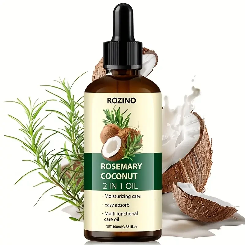 100ml Rozino Rosemary Coconut 2-in-1 Essential Oil