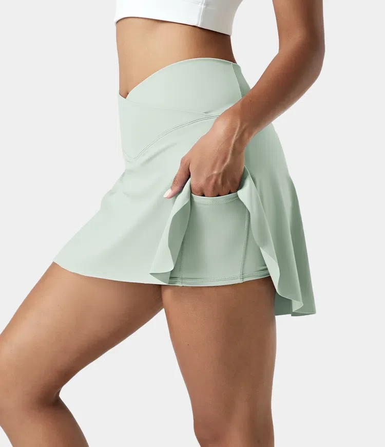 Cloudful Cool Touch Tennis Skirt-Lucid with Side Pocket