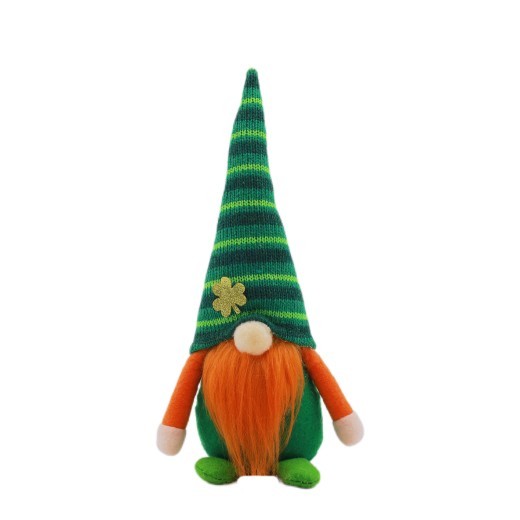 St Patrick's Day Green Hat Dwarf Doll