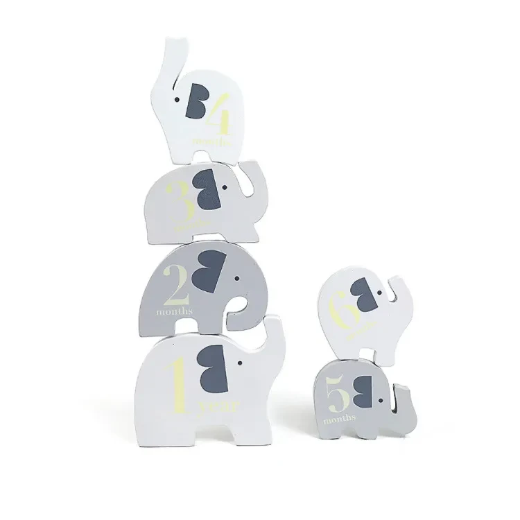 Three-dimensional digital elephant puzzle toy