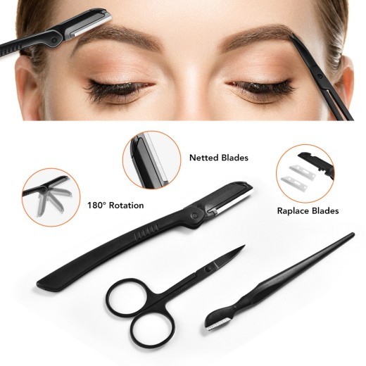 Eyebrow Trimming Knife Small Tool Set Stainless Steel