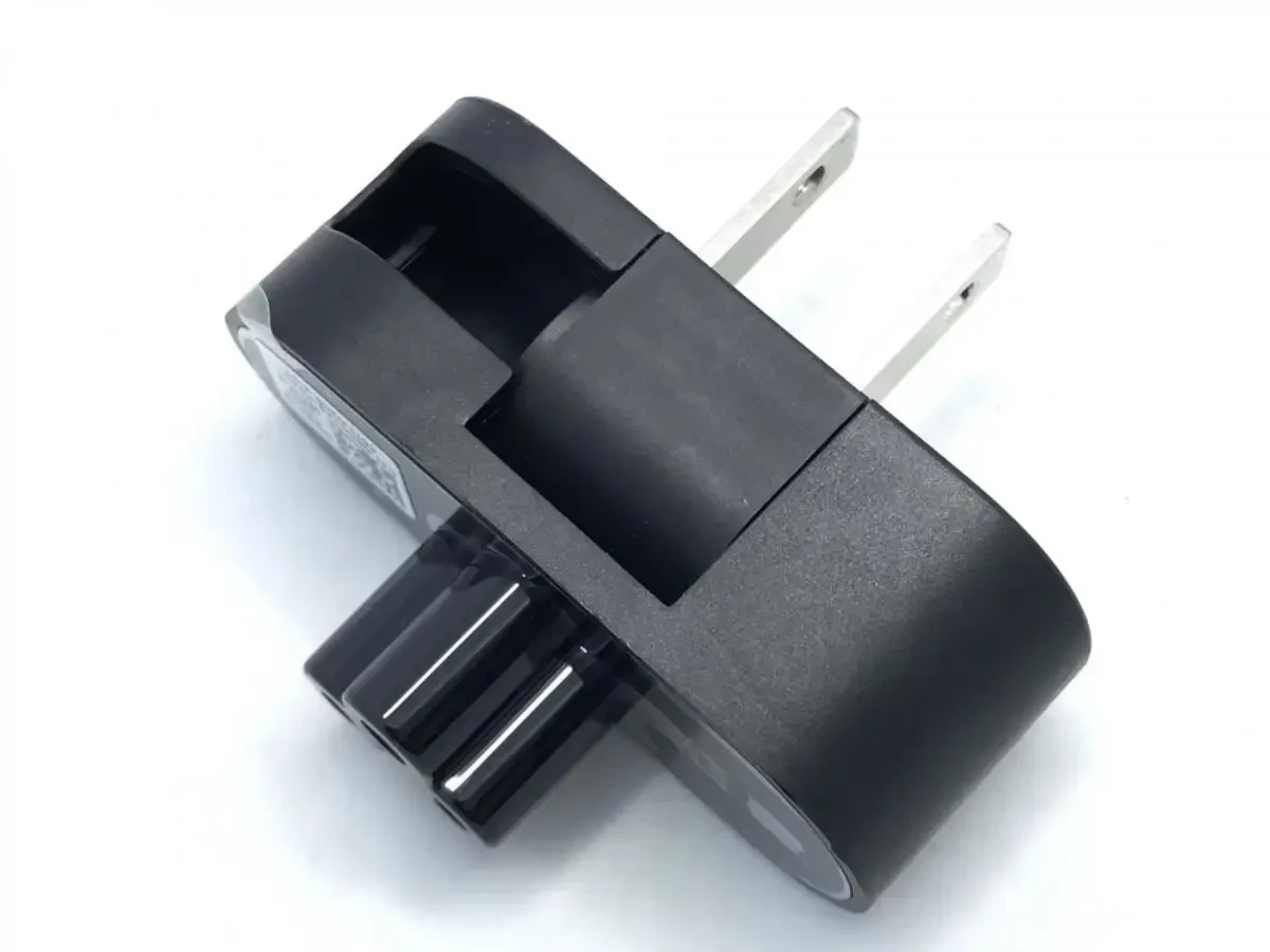 Notebook power head Folding plug with two forks and plum tail