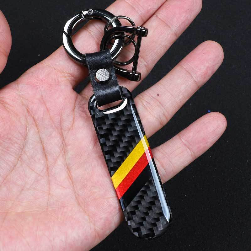 Carbon fiber keychain
