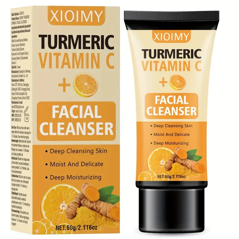 XIOIMY Turmeric Vitamin C Facial Cleanser - 60g