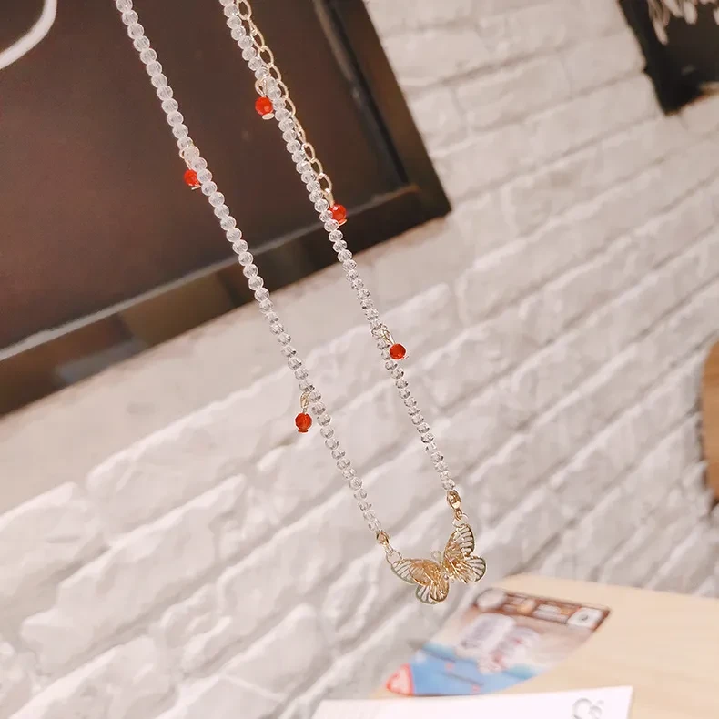 Wild clavicle chain butterfly necklace