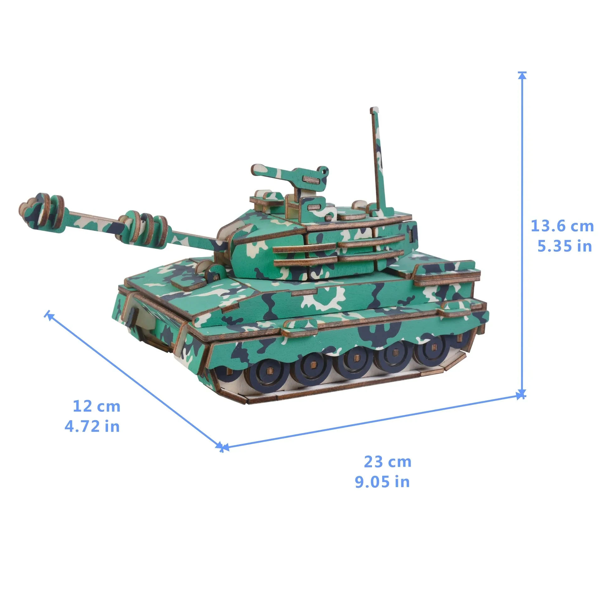 Army One 3D wooden educational toy