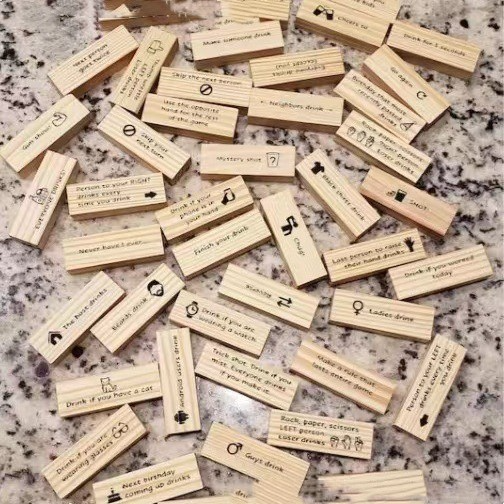 Drinking Game Tumbling Tower Blocks