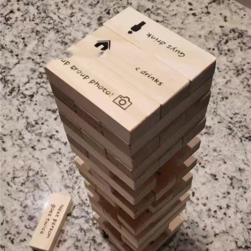 Drinking Game Tumbling Tower Blocks