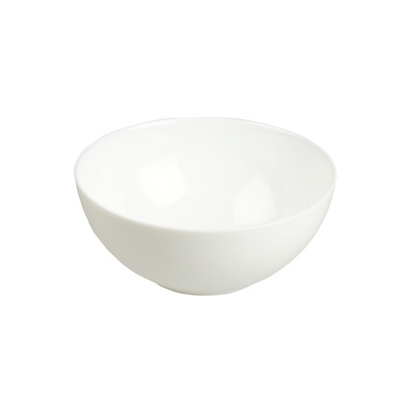 White Coupe Glass Noodle Bowl 18cm  - Wiltshire