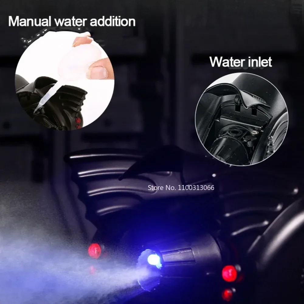 1/24 1989 Batmobile Alloy Car Model  Metal Diecast Simulation Vehicle with Light and Sound