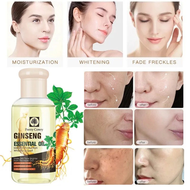 75ml Ginseng Face Oil Firms & Smooths Skin, Reduces Fine Lines, Non-Greasy and Easy to Apply
