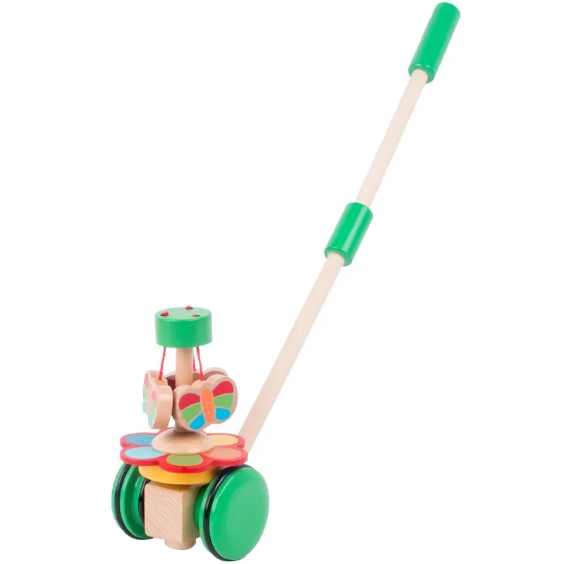 Children's Simple Wooden Toddler Stroller Toy