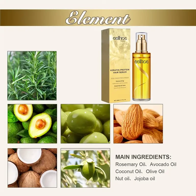 EELHOE 2.71 Oz Hair Essence Spray Moisturizes And Softenes