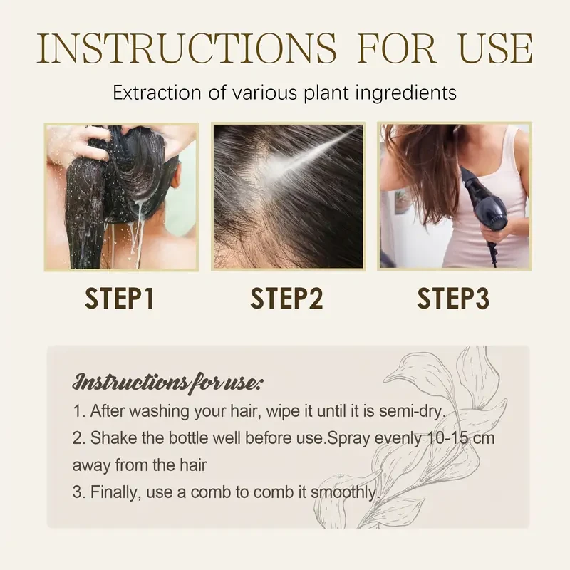 EELHOE 2.71 Oz Hair Essence Spray Moisturizes And Softenes