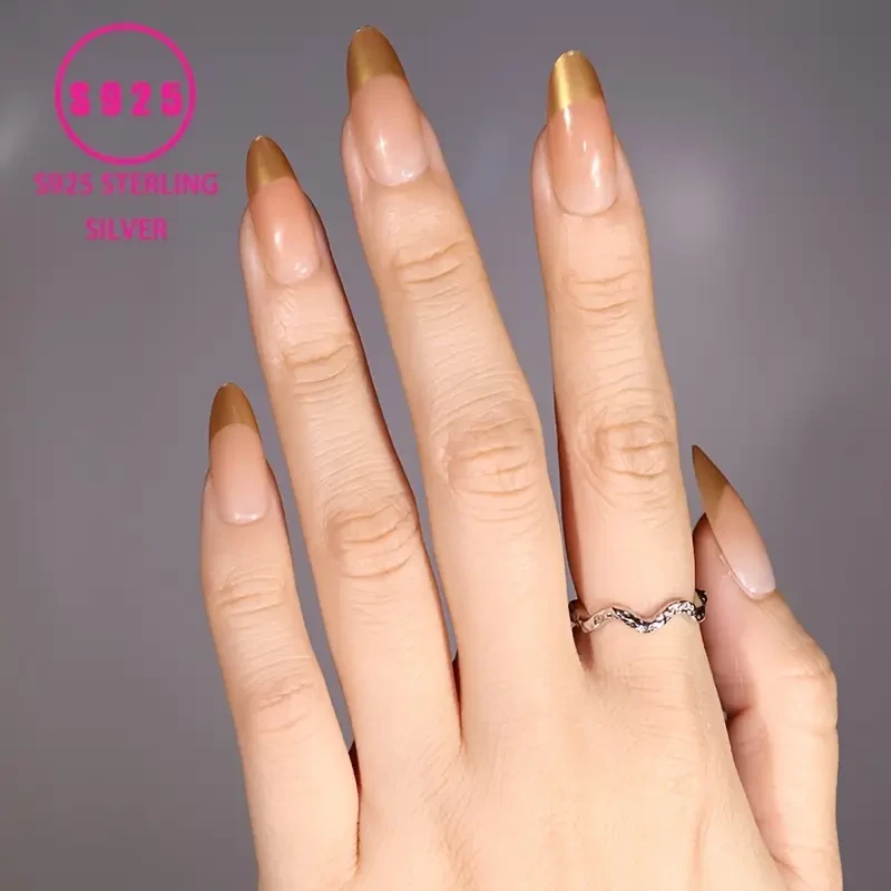 Adjustable Open Ring for Women - Elegant French Style White Golden-Plated Intertwined Bands with Sparkling Stones  Perfect Valentines Day Gift, Everyday Luxury Jewelry, Adjustable Embedded Stones Band for Womens Daily Wear