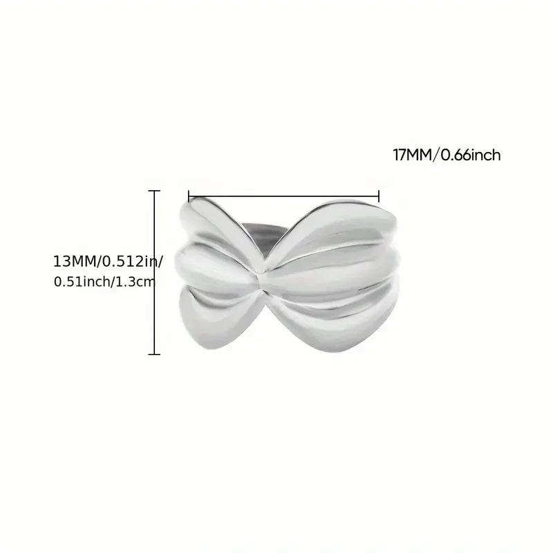 1pc Elegant Bohemian Golden Stainless Steel Open Ring  Perfect Gift for Women, Ideal for Daily Wear and Holiday Parties, Adjustable Size, Fashion Jewelry, Elegant Ring, Stainless Steel Ring