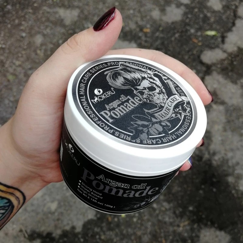 Mokeru 100g Natural Long Lasting Pomade Extra Strong Hold Hair Gel Wax for Men