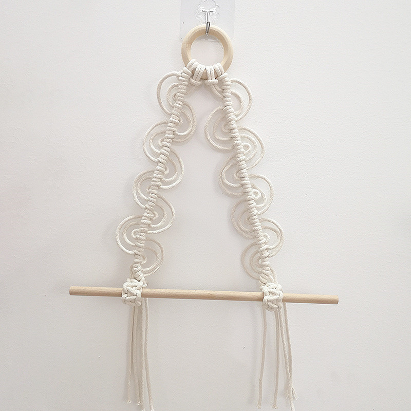 Nordic Style Woven Tapestry Paper Towel Rack Storage Rack