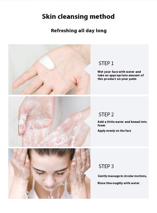 Whitening Facial Cleanser Freckle Removing Cleansing Moisturizing Shrink