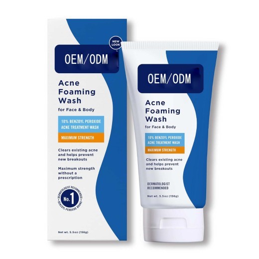 Benzoyl Peroxide Acne Foam Facial Cleanser