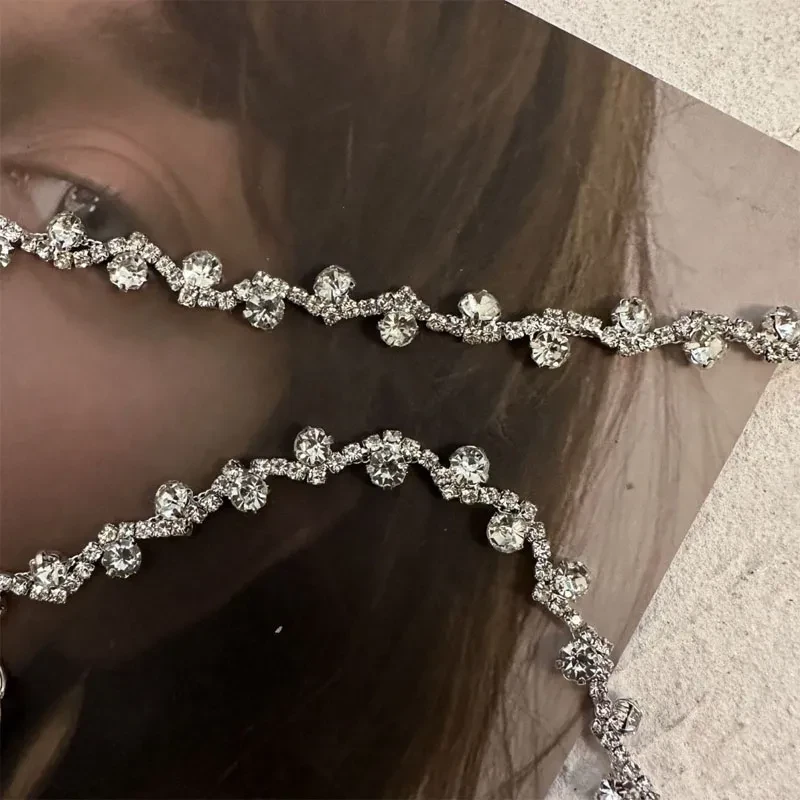 Light Luxury, High-end, Detachable Sparkling Diamond Collar Necklace