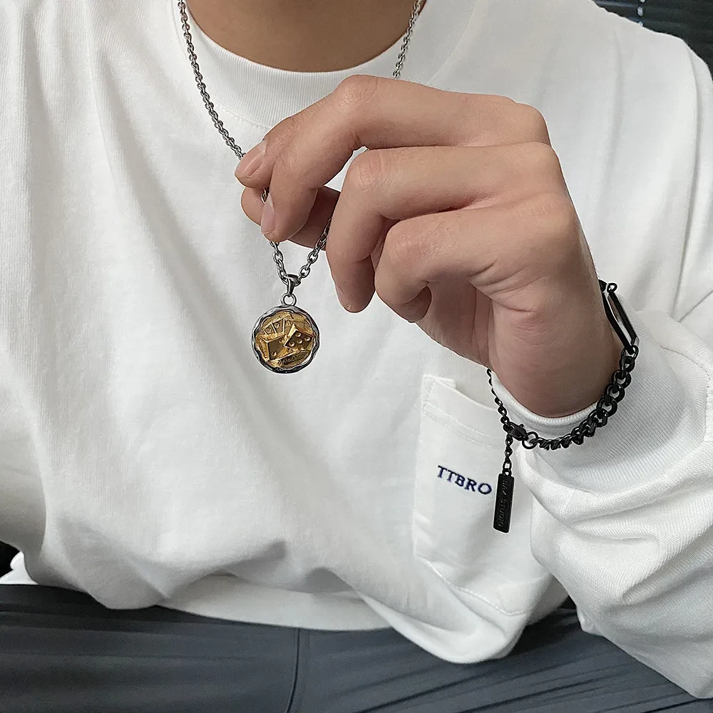 Dice Poker Irregular Fashion Necklace