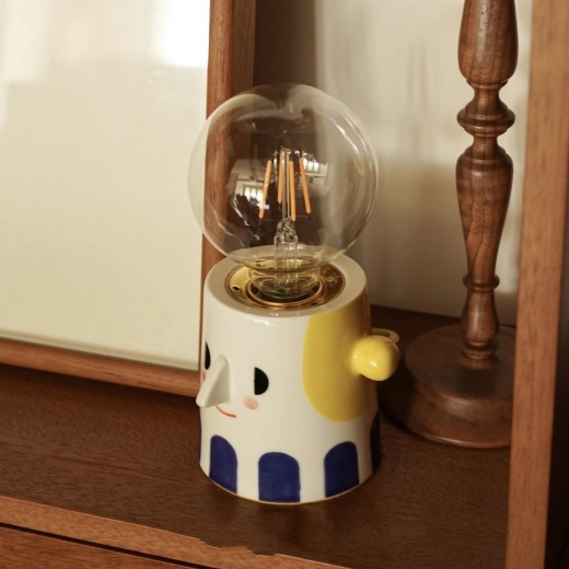 Handmade Ceramic Lamp Creative Decoration Bedside Lamp