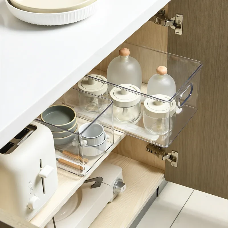 Multi-purpose Kitchen Bedroom Dormitory Storage Box Track Strip