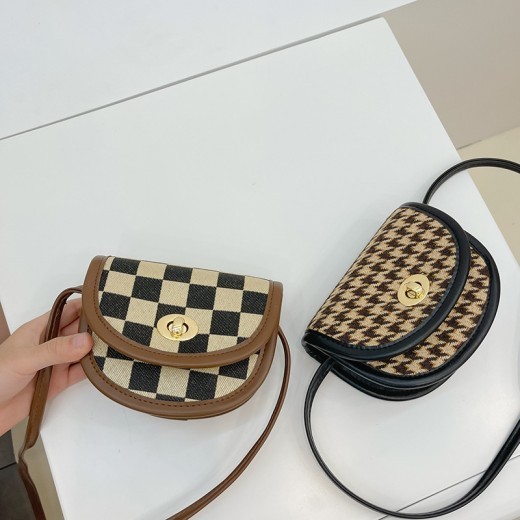 Children's Bags Checkerboard Stylish Good Texture