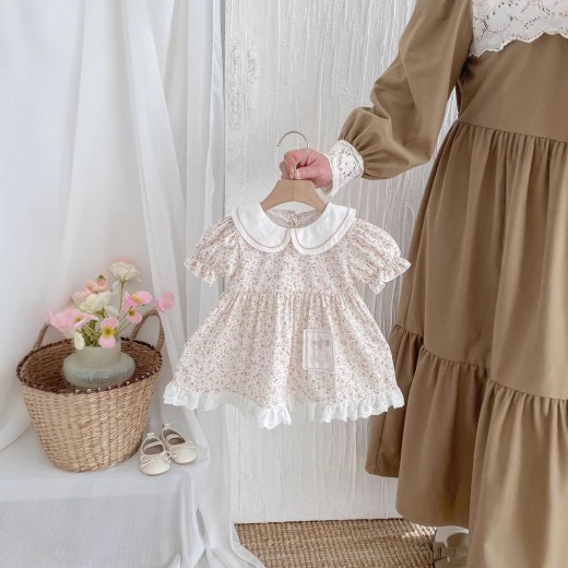 Floral Princess Baby Dress For One Year Old