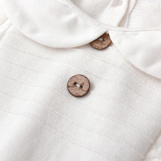 Spring And Autumn Doll Collar Twist Knitted Romper