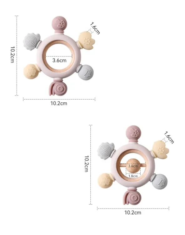 Silicone Teether Baby Molar Stick Toy