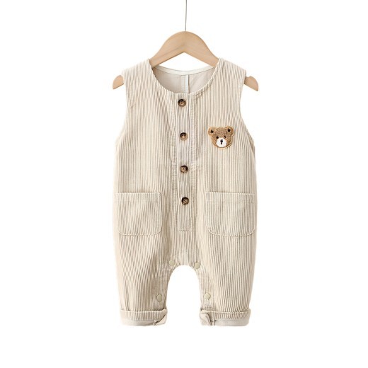 Fashion Personality Child Bear Corduroy Jumpsuit